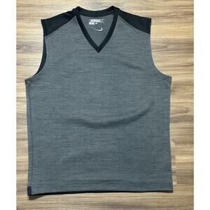 Nike Golf Tour Performance Dri-FIT Sleeveless Vest Shirt Grey Sz L (509094-010)